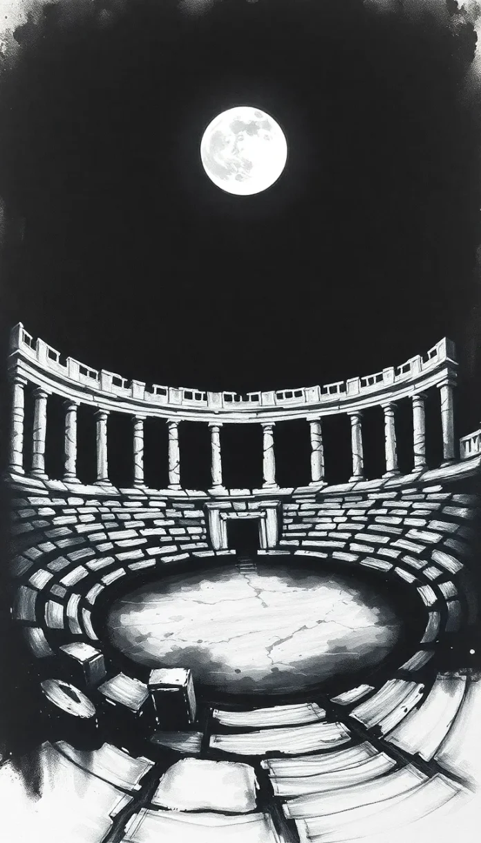 moonlit-echoes-in-the-ancient-arena Moonlit Echoes in the Ancient Arena-Philosophical Poems
